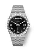 Tudor Royal Day-Date 41 Stainless Steel / Black - Roman — Ref. 28600