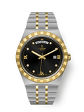 Tudor Royal Day-Date 41 Stainless Steel / Yellow Gold / Black - Diamond — Ref. 28603