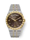 Tudor Royal Day-Date 41 Stainless Steel / Yellow Gold / Chocolate - Diamond — Ref. 28603