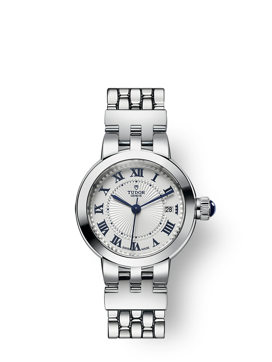 Tudor Clair de Rose 26 Stainless Steel / Silver-Roman/ Bracelet — Ref. 35200