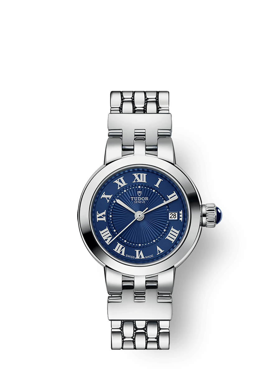Tudor Clair de Rose 26 Stainless Steel / Blue / Bracelet — Ref. 35200
