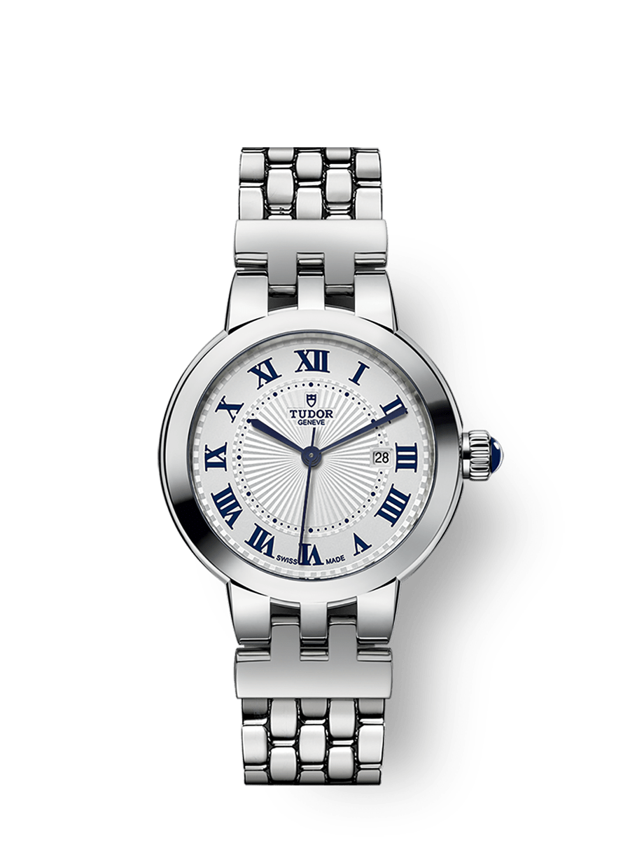 Tudor Clair de Rose 30 Stainless Steel / Silver-Roman/ Bracelet — Ref. 35500