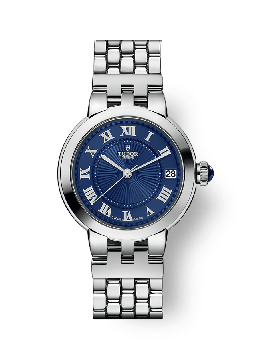 Tudor Clair de Rose 34 Stainless Steel / Blue / Bracelet — Ref. 35800