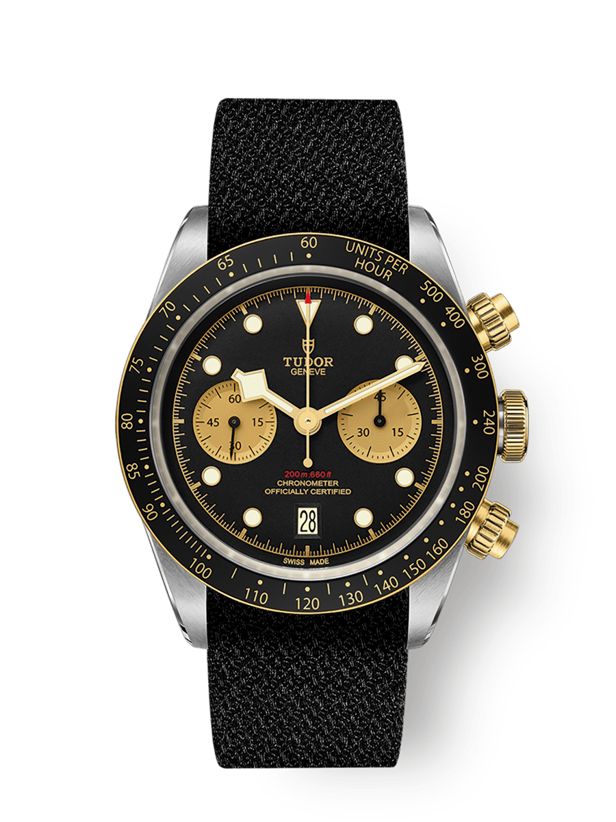 Tudor Heritage Black Bay Chronograph S&G / Black — Ref. 79363N