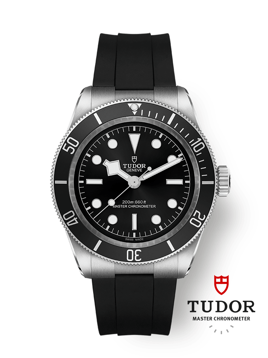 Tudor Black Bay Master Chronometer Stainless Steel - Black / Black / Rubber — Ref. 7941A1A0NU