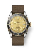 Tudor Heritage Black Bay Black S&G / Stainless Steel / Yellow Gold / Champagne / Fabric — Ref. 79733N