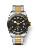Tudor Heritage Black Bay Black S&G / Stainless Steel / Yellow Gold / Black / Bracelet — Ref. 79733N