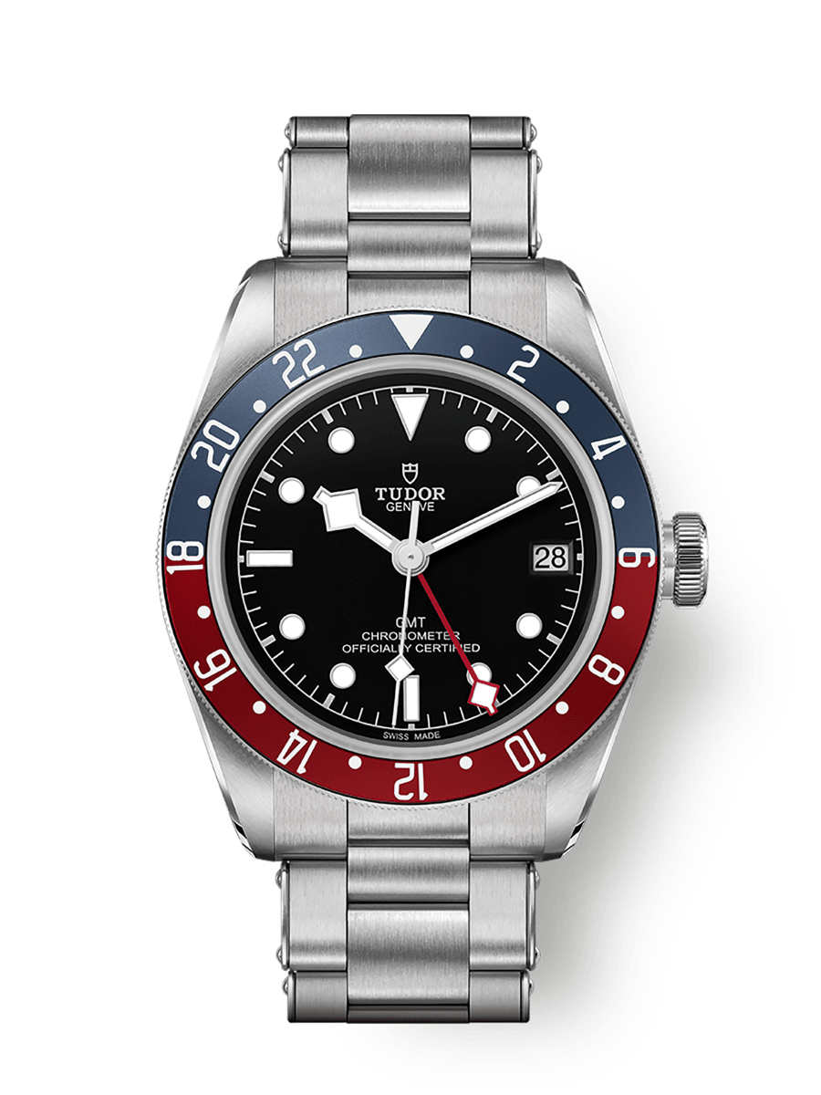 Tudor Black Bay GMT Stainless Steel / Black / Pepsi / Bracelet — Ref. 79830RB