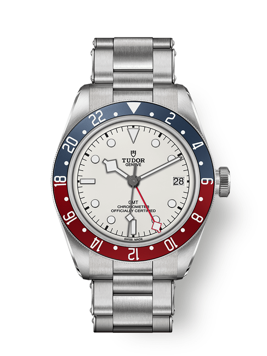 Tudor Black Bay GMT Stainless Steel / White / Bracelet — Ref. 79830RB