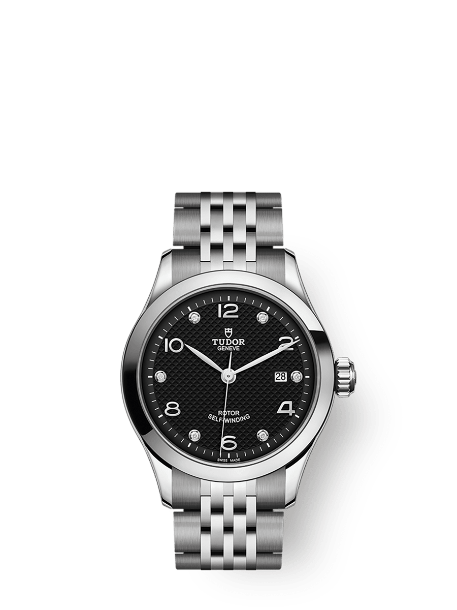 Tudor 91350 - 1926 28 Stainless Steel / Black - Diamond — Ref. 91350