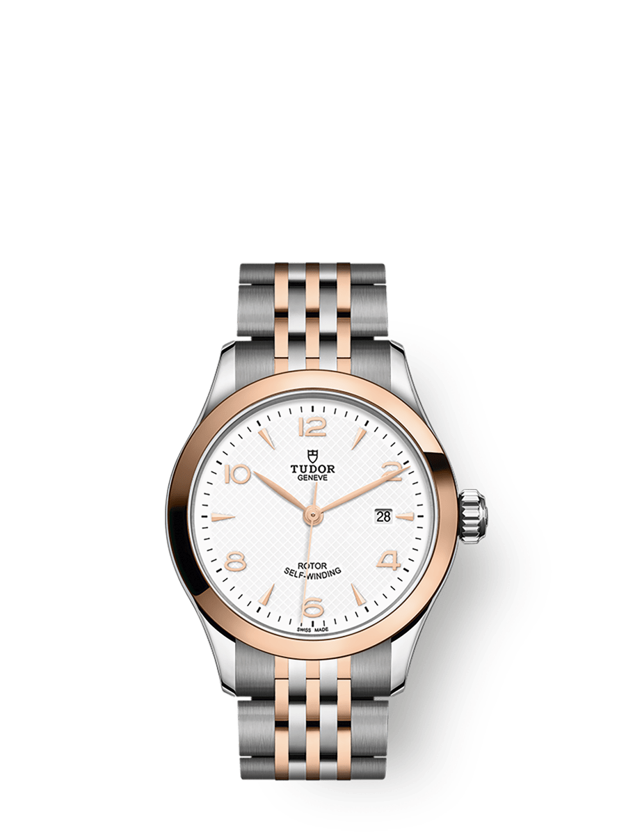 Tudor 1926 28 Stainless Steel / Rose Gold / White / Strap — Ref. 91351