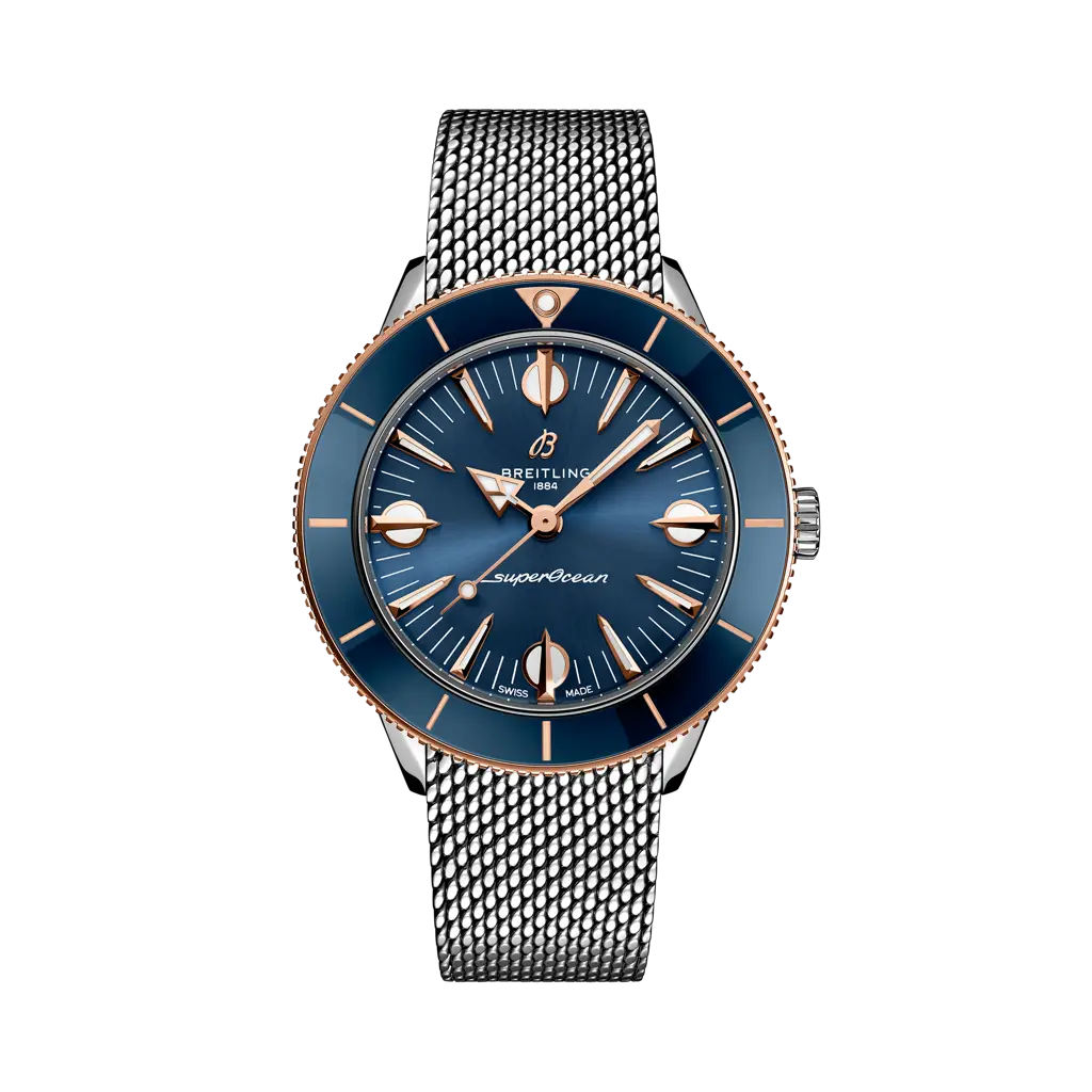 Breitling Superocean Heritage '57 Highlands Stainless steel & 18k red gold - Blue — Ref. U10340161C1A1