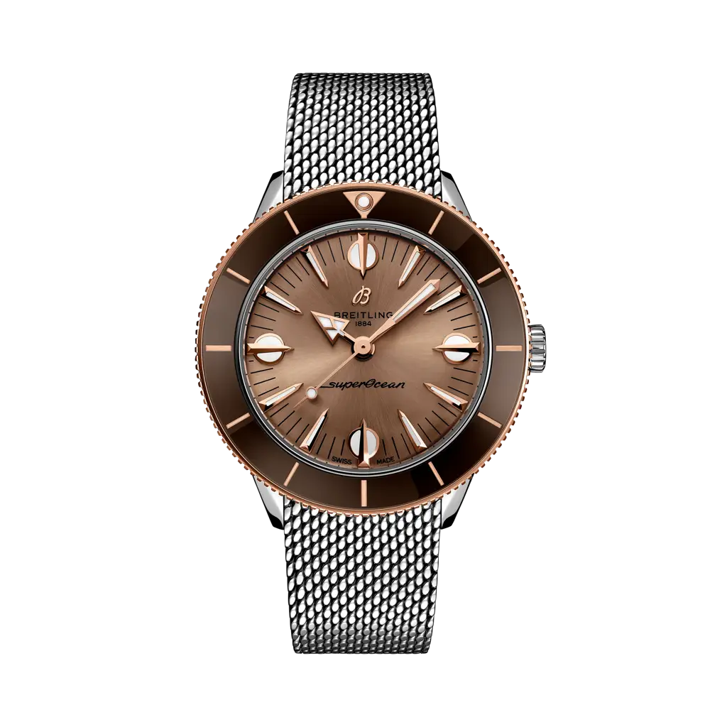 Breitling Superocean Heritage '57 Highlands Stainless steel & 18k red gold - Beige — Ref. U10340E31A1A1