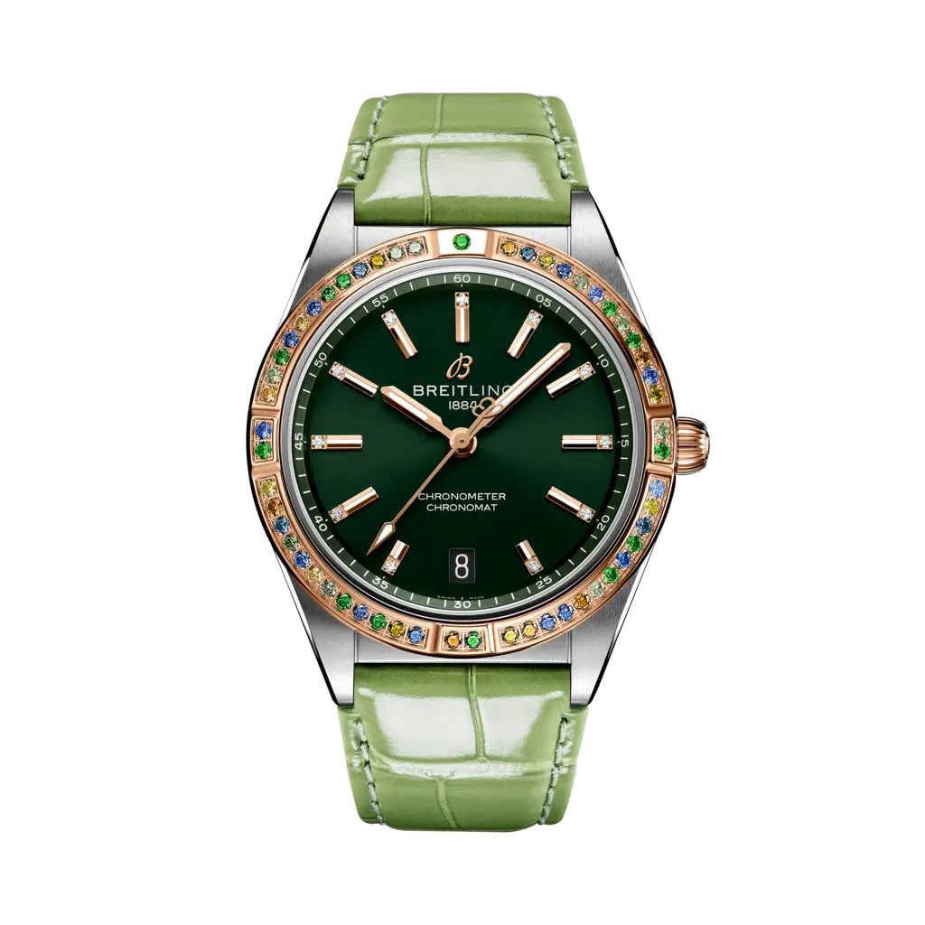 Breitling Chronomat Automatic 36 South Sea Stainless steel & 18k red gold - Green — Ref. U10380611L1P1