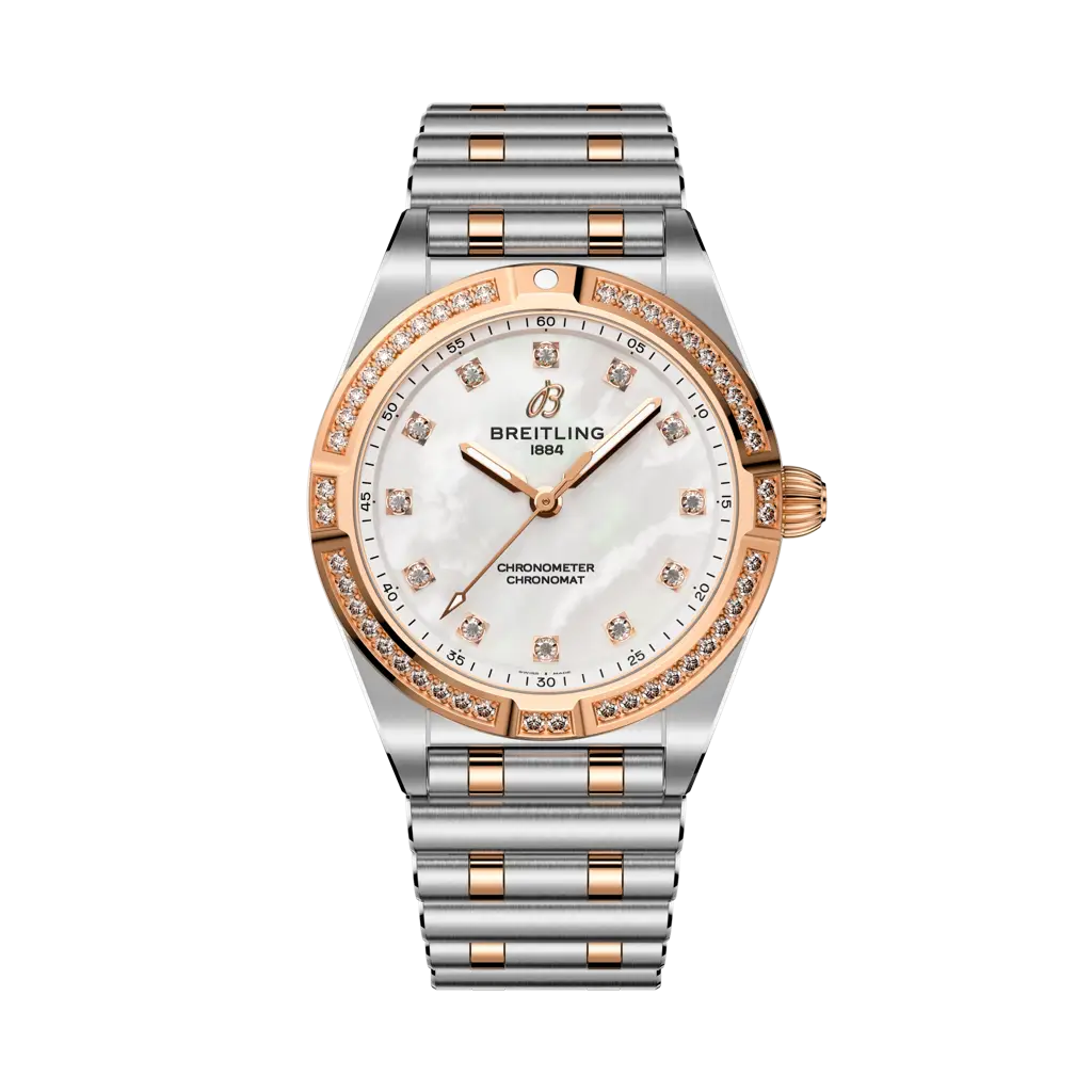 Breitling Chronomat 28 Stainless Steel - Red Gold / MOP — Ref. U72310531A1U1