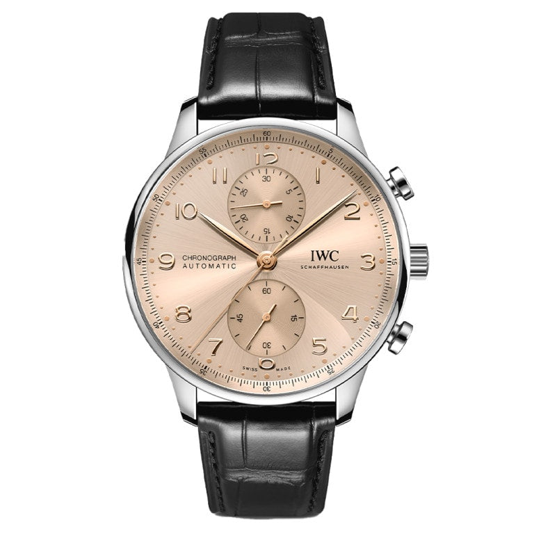 IWC IW3716-24 Portugieser Chronograph Stainless Steel / Dune — Ref. IW371624