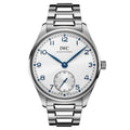 IWC Portugieser Automatic 40 Stainless Steel / Silver - Blue / Bracelet — Ref. IW358312