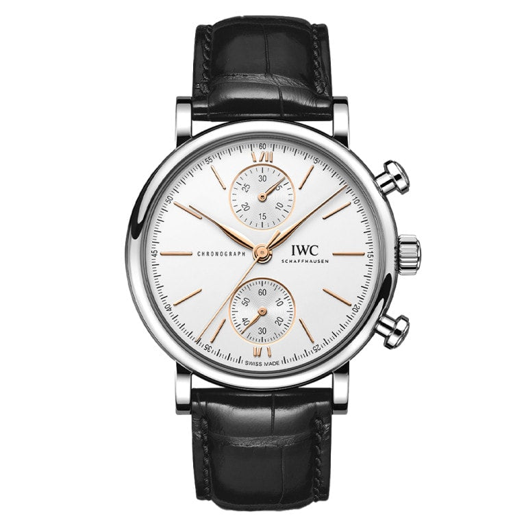 IWC Portofino Chronograph 39 Stainless Steel / Silver — Ref. IW391406