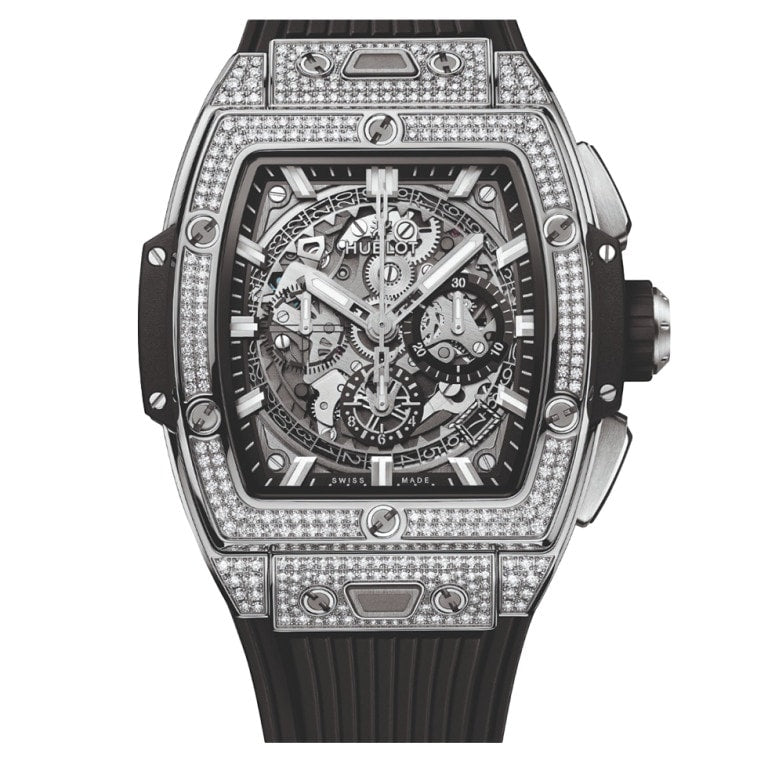 Hublot 642.NX.0170.RX.1704 - Spirit of Big Bang Titanium Pave 42mm Transparent