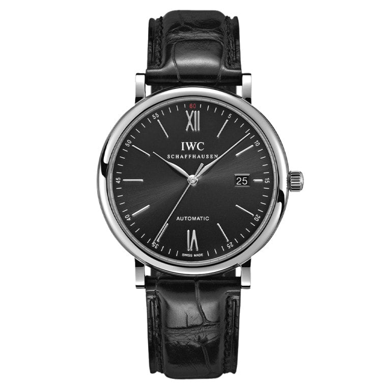 IWC Portofino Automatic Stainless Steel / Black — Ref. IW356502