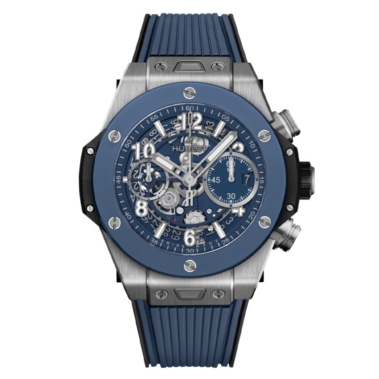 Hublot 441.NL.5171.RX - Big Bang Unico Titanium Blue Ceramic 42mm Transparent