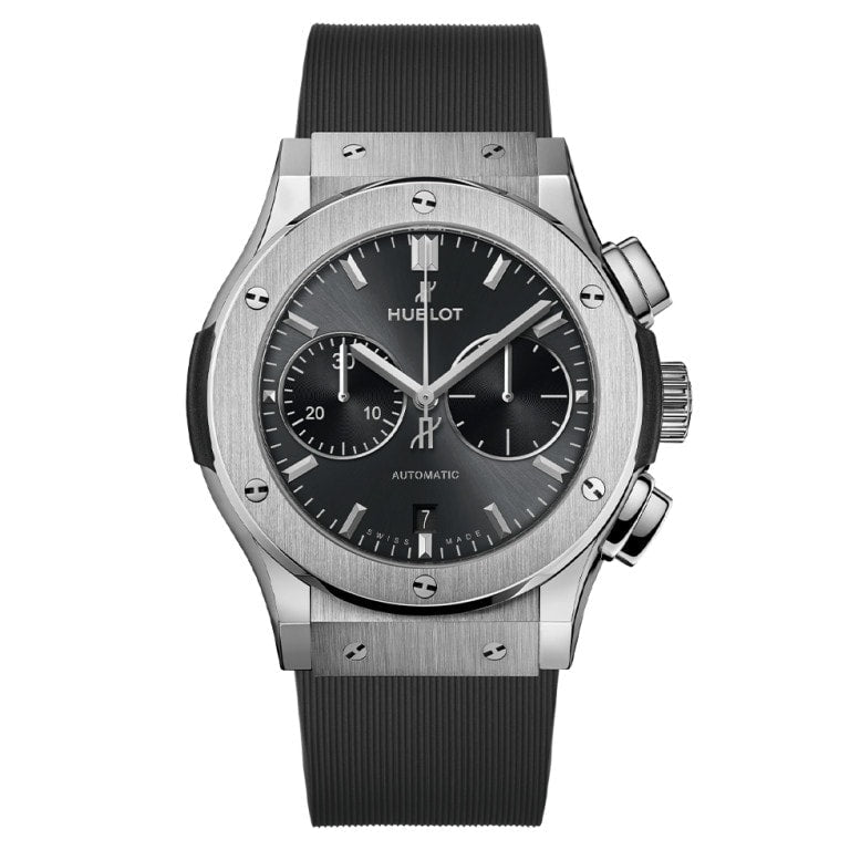 Hublot 521.NX.7071.RX - Classic Fusion Racing Grey Titanium Chronograph 45mm Rubber