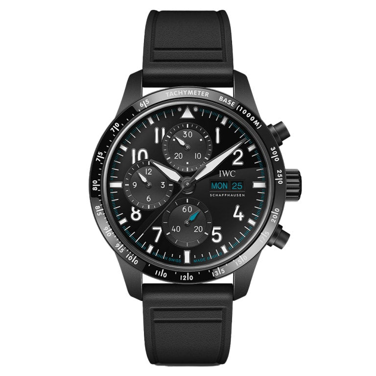 IWC IW3883-06 Pilot's Watch Performance Chronograph Ceratanium / Black / Rubber — Ref. IW388306