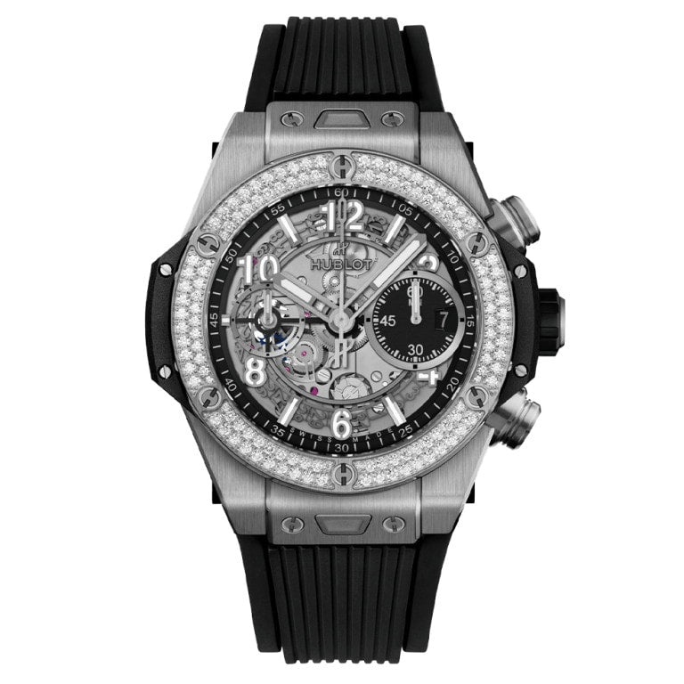 Hublot 441.NX.1171.RX.1104 - Big Bang Unico Titanium Diamonds 42mm Transparent