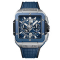 Hublot 821.NL.5170.RX Square Bang Unico Ceramic 42 mm Titanium Blue