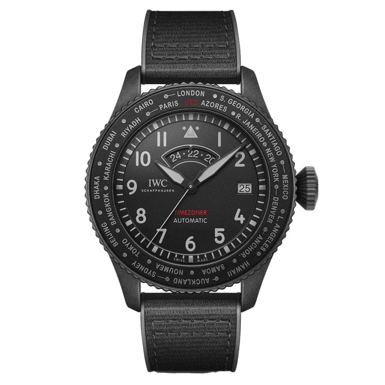 IWC Pilot's Watch Timezoner Top Gun Ceratanium — Ref. IW395505