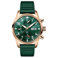 IWC IW3881-10 Pilot's Watch Chronograph 41 Red Gold / Green — Ref. IW388110