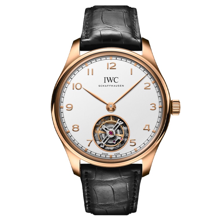 IWC Portugieser Hand-Wound Tourbillon Armor Gold / Silver — Ref. IW545801