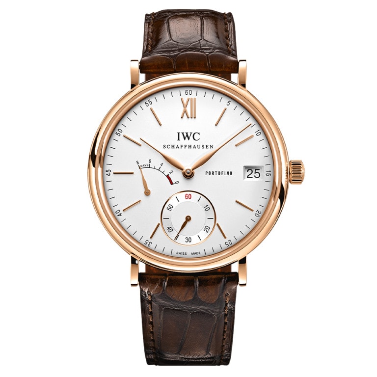 IWC Portofino Hand-Wound Eight Days Red Gold / Silver — Ref. IW510107
