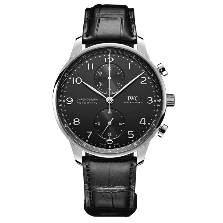 IWC Portugieser Chronograph Stainless Steel / Black — Ref. IW371609
