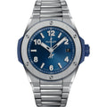 Hublot 457.NX.7170.NX Big Bang Integrated 38 Time Only Titanium / Blue