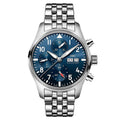 IWC Pilot's Watch Chronograph 41 Stainless Steel / Blue / Bracelet — Ref. IW388102