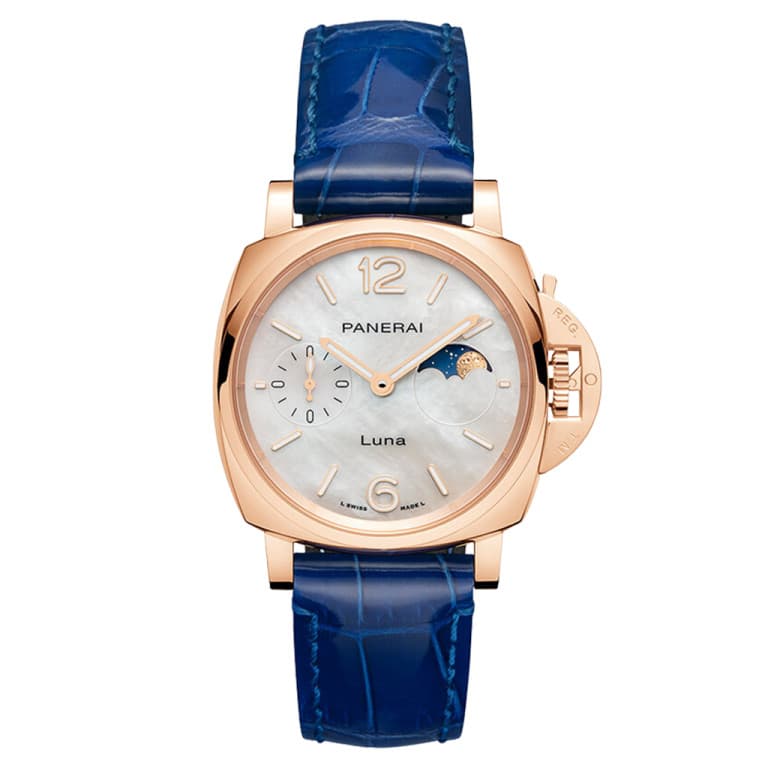 Panerai Luminor Due Luna Goldtech Madreperla — Ref. PAM01181