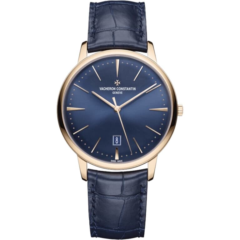 Vacheron Constantin Patrimony 85180/000R-B515 / Rose gold / Blue dial