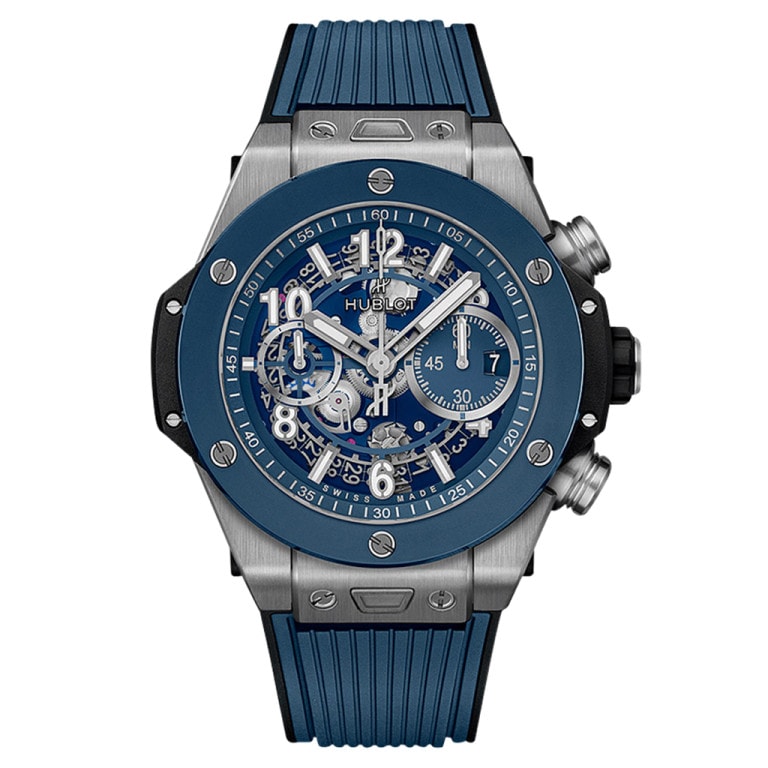 Hublot 421.NL.5170.RX - Big Bang Unico Titanium Blue 44mm Transparent