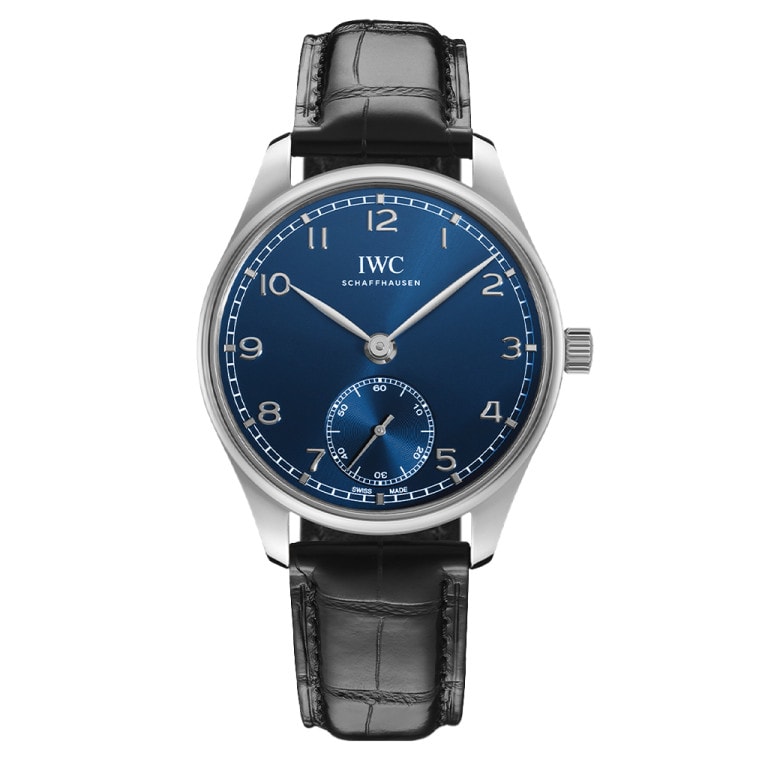 IWC Portugieser Automatic 40 Stainless Steel / Blue / Alligator — Ref. IW358305