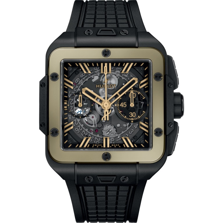 Hublot 821.CM.0130.RX Square Bang Unico Ceramic 42 mm Magic Gold