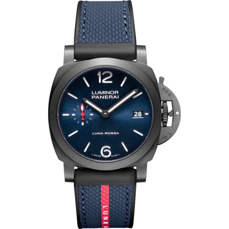 Panerai Luminor Quaranta Steel DLC Luna Rossa — Ref. PAM01408