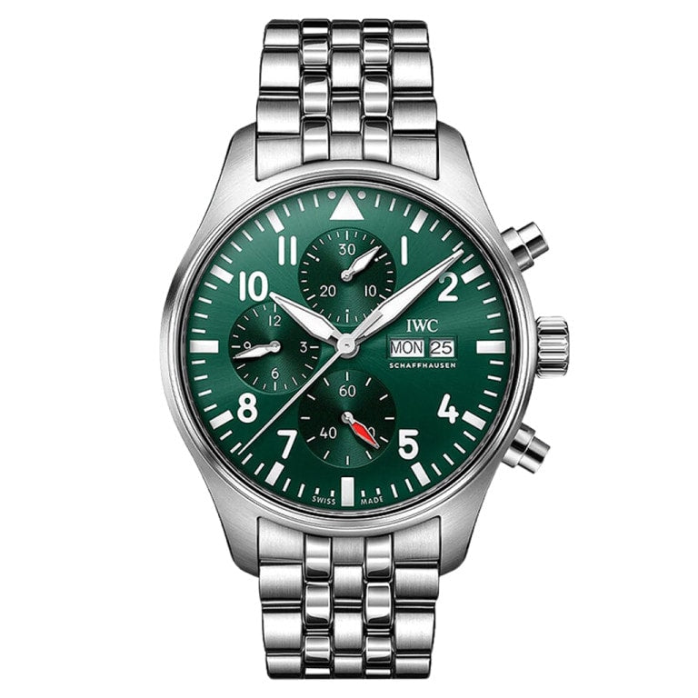 IWC Pilots Green/Steel — Ref. IW378006