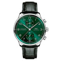 IWC Portugieser Chronograph Stainless Steel / Green — Ref. IW371615