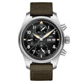 IWC Pilot's Watch Chronograph Spitfire Stainless Steel / Black / Textile — Ref. IW387901