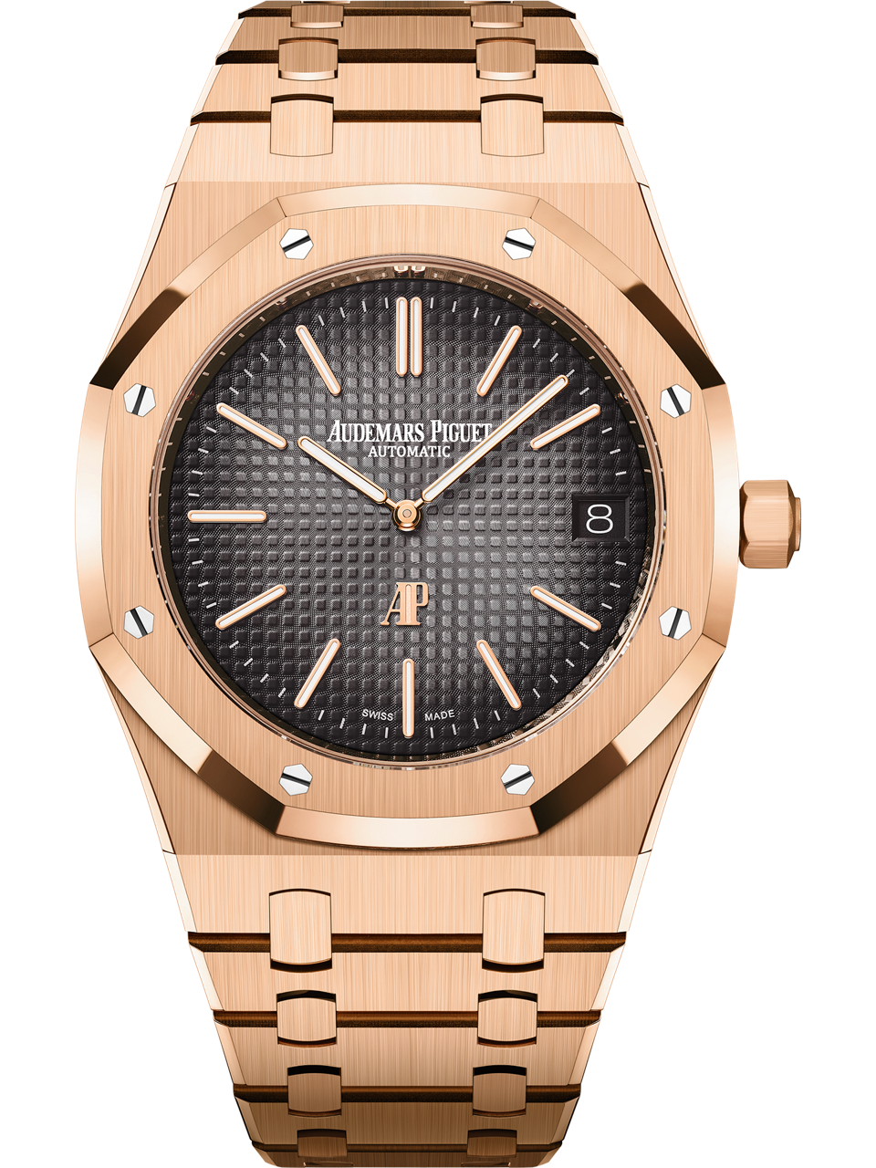Audemars Piguet — Royal Oak "Jumbo" Extra-Thin "50th Anniversary" — Rose Gold