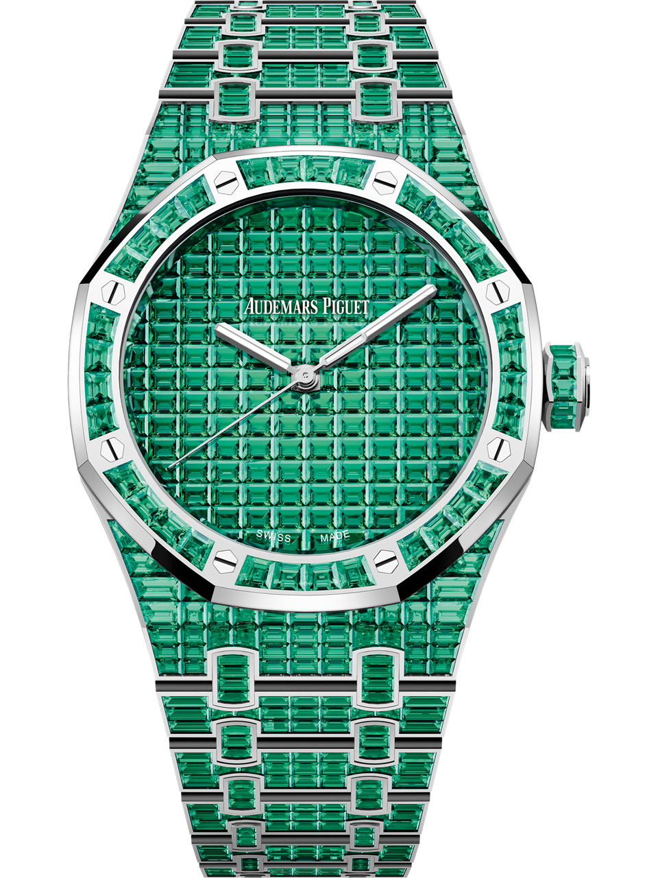 Audemars Piguet — Royal Oak Selfwinding Emerald "50th Anniversary" — White Gold