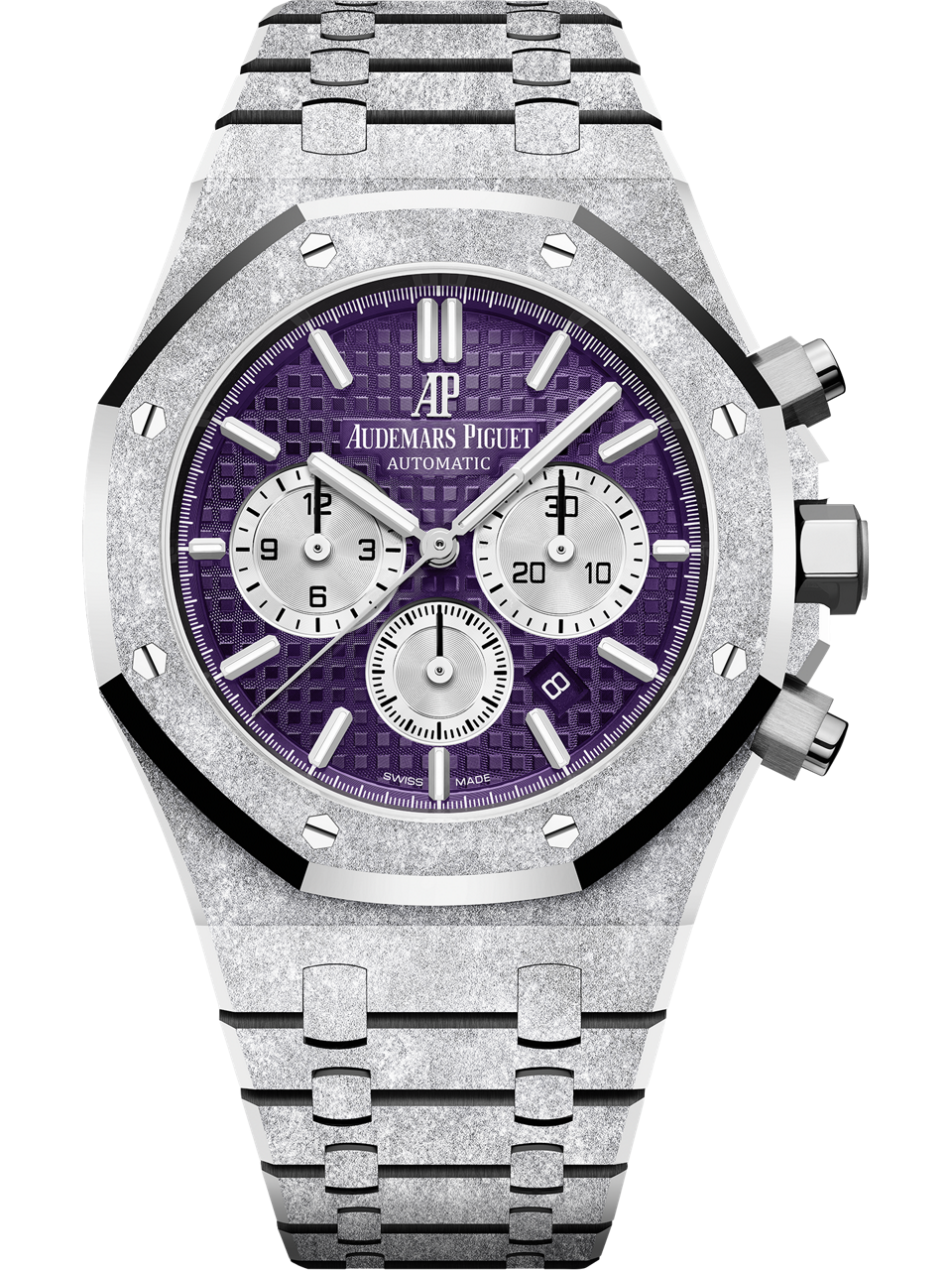 Audemars Piguet — Royal Oak Frosted Gold Selfwinding Chronograph — White Gold