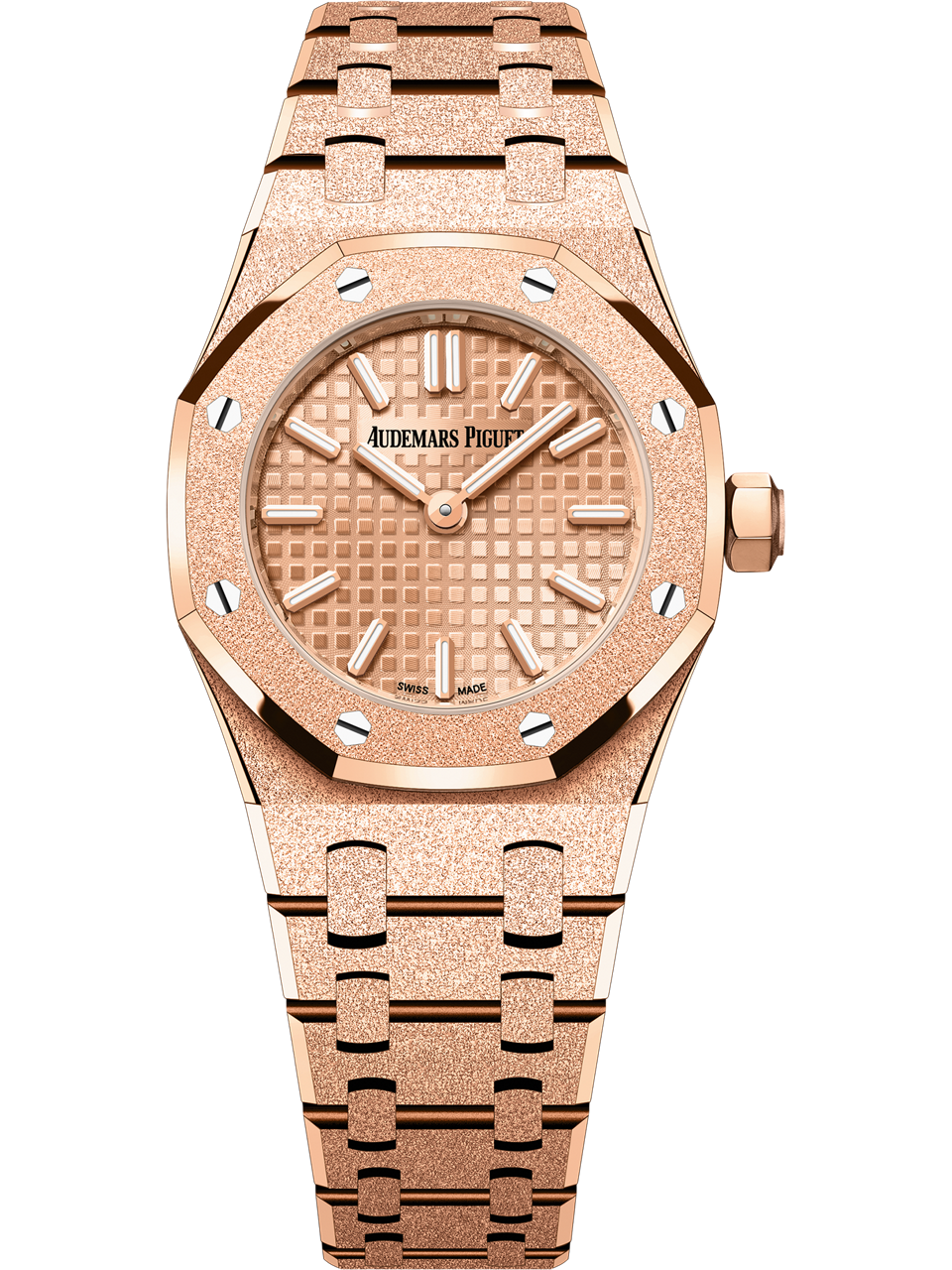 Audemars Piguet — Royal Oak Mini Frosted Gold Quartz — Rose Gold
