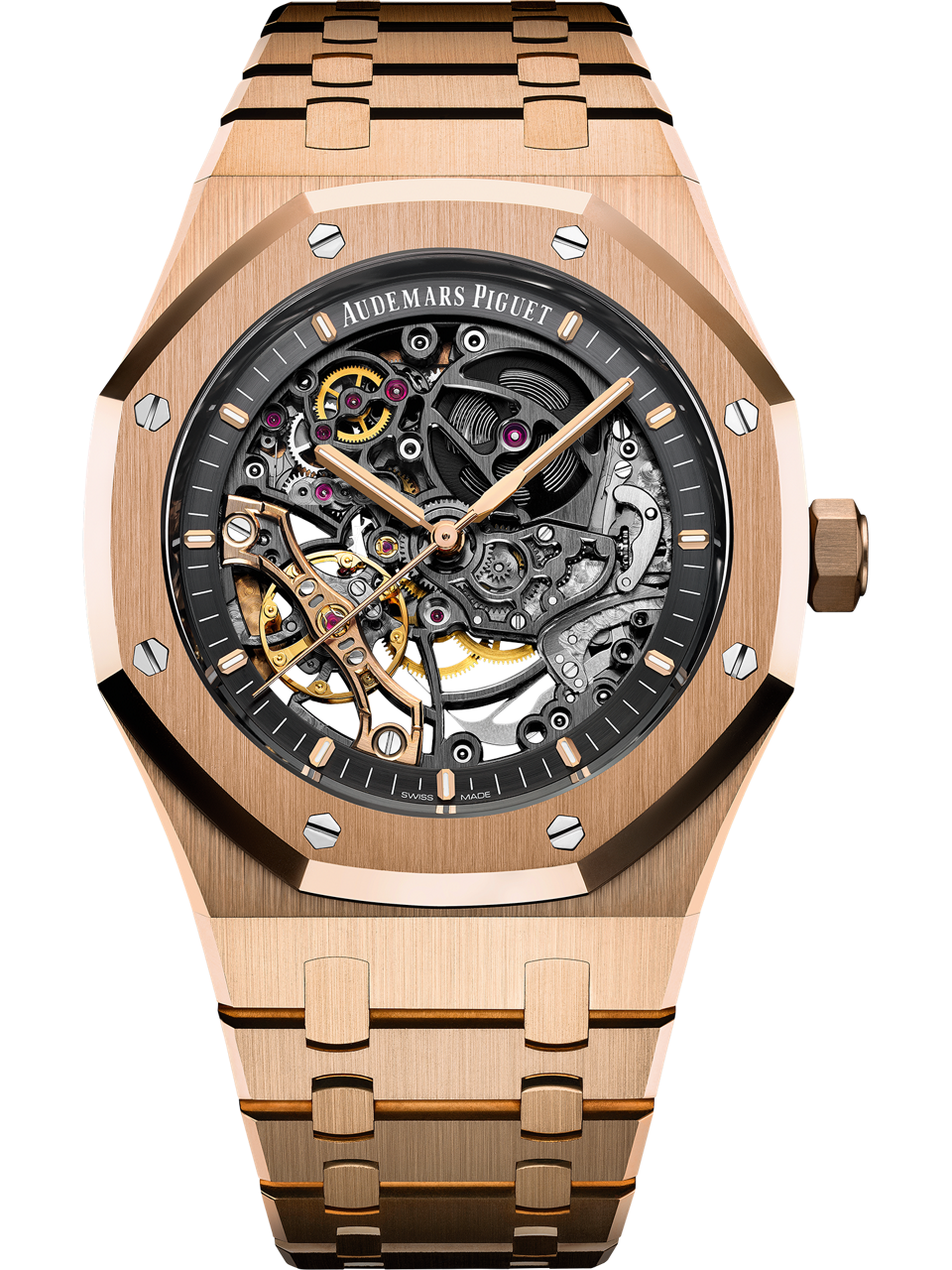 Audemars Piguet — Royal Oak Double Balance Wheel Openworked — Rose Gold